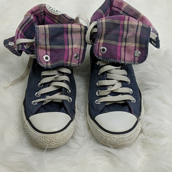 Converse Shoes - High top patchwork Converse